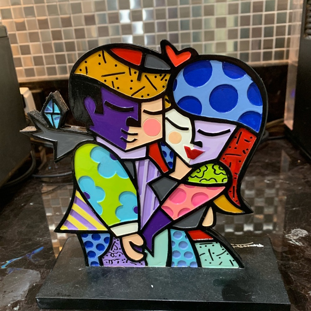 Romero Britto Decorative Figurine Soul Mates